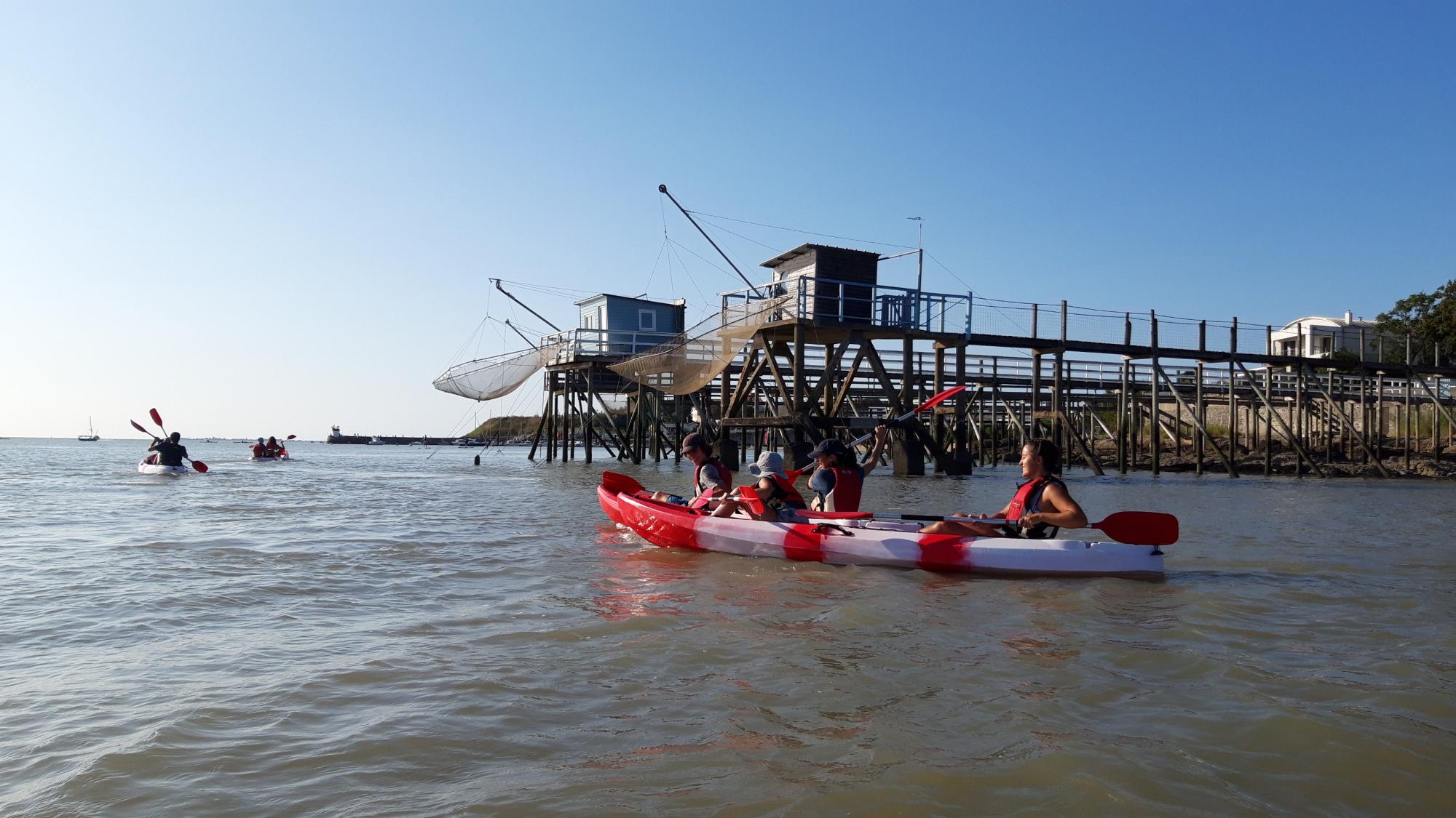Sortie originale en kayak de mer - Coucher de Soleil en famille à Fouras